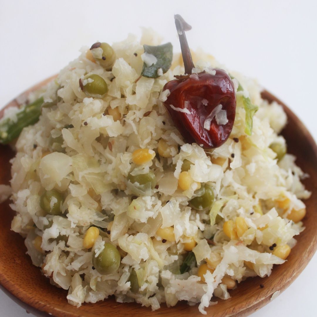 cabbage poriyal