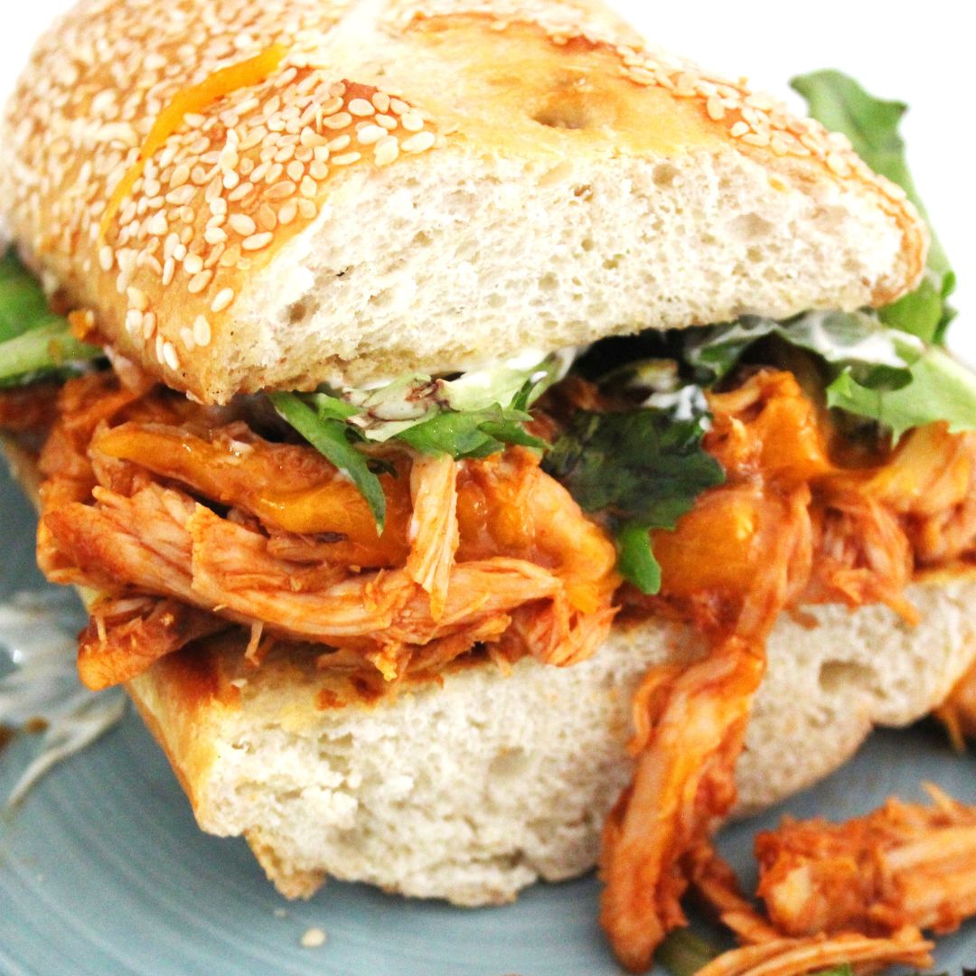 spicy and sweet habanero Turkey sandwich