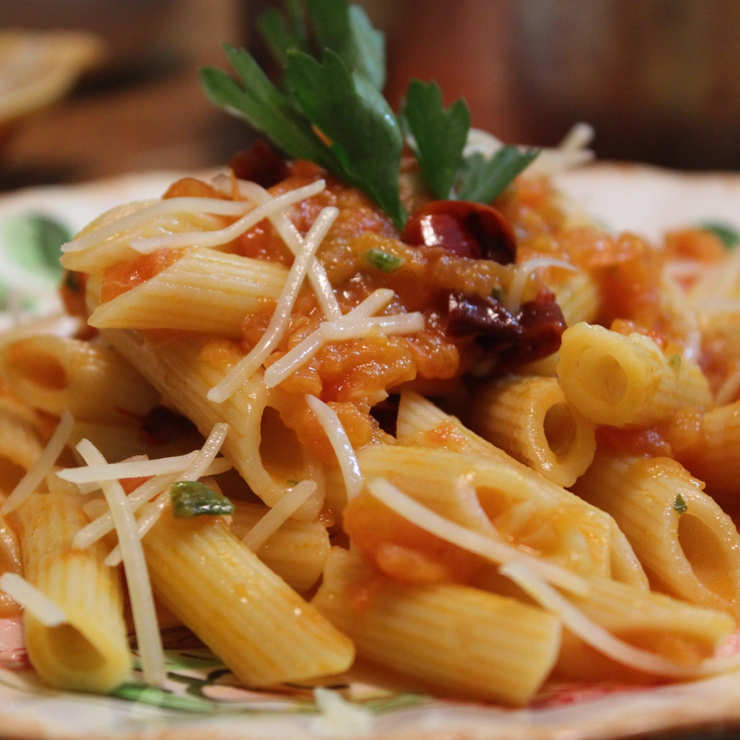 red sauce pasta